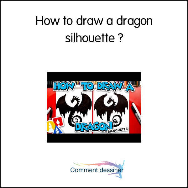 How to draw a dragon silhouette